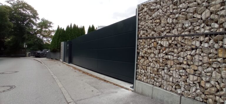 Moderne Aluminium Tor und Pforte