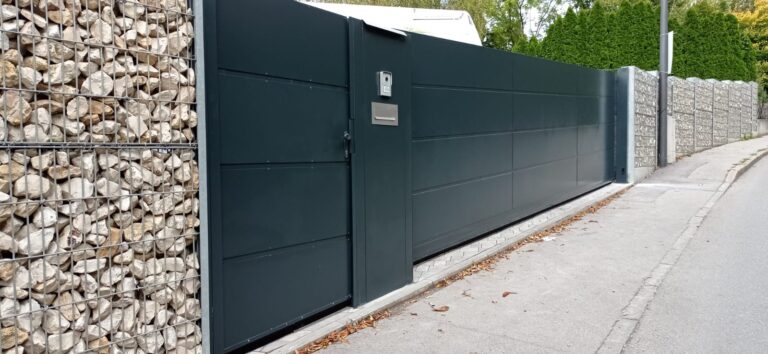 Moderne Aluminium Tor und Pforte