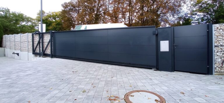 Moderne Aluminium Tor und Pforte