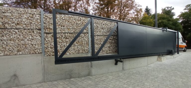 Moderne Aluminium Tor und Pforte